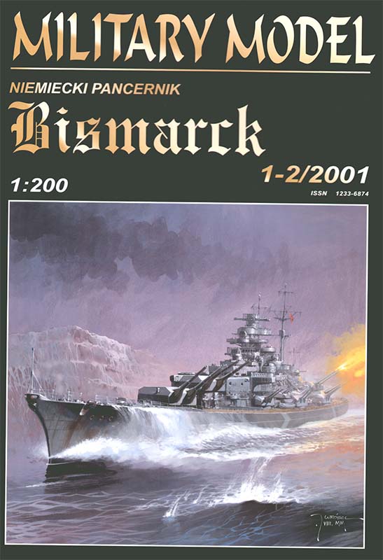 German Battleship Bismarck Paper craft bismarck 1 200