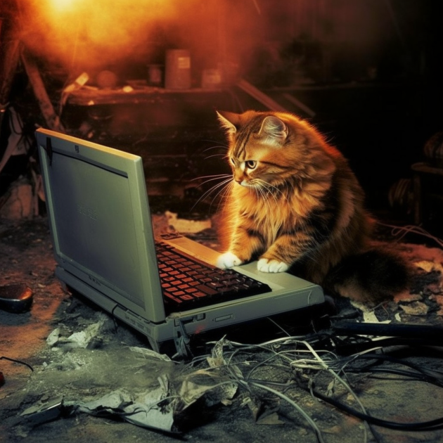 cat opening broken file