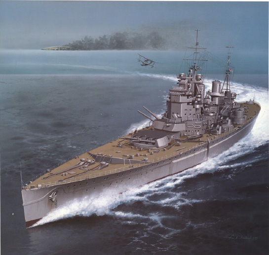 papercraft battleship HM George