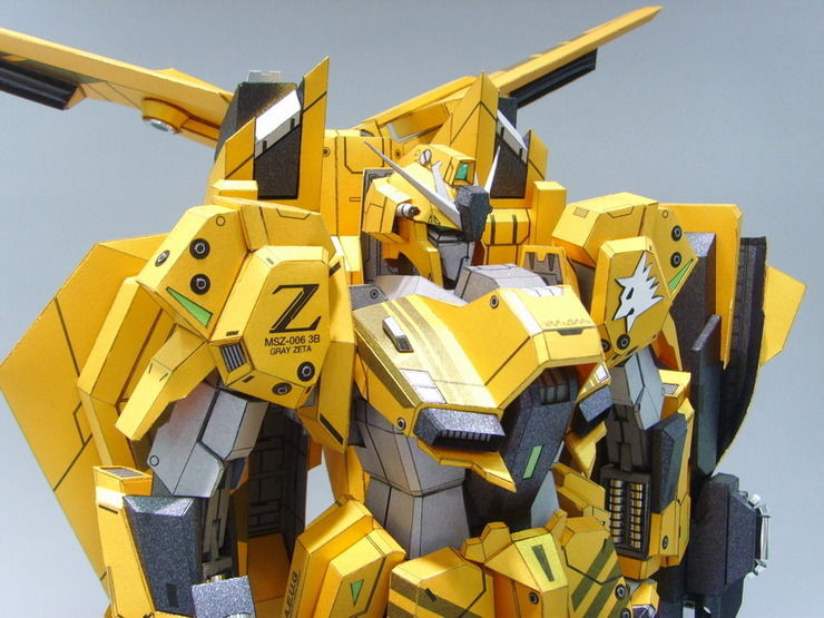 MSZ 006 3B Zeta Gundam 3B Type Papercraft by Rarra 13 14