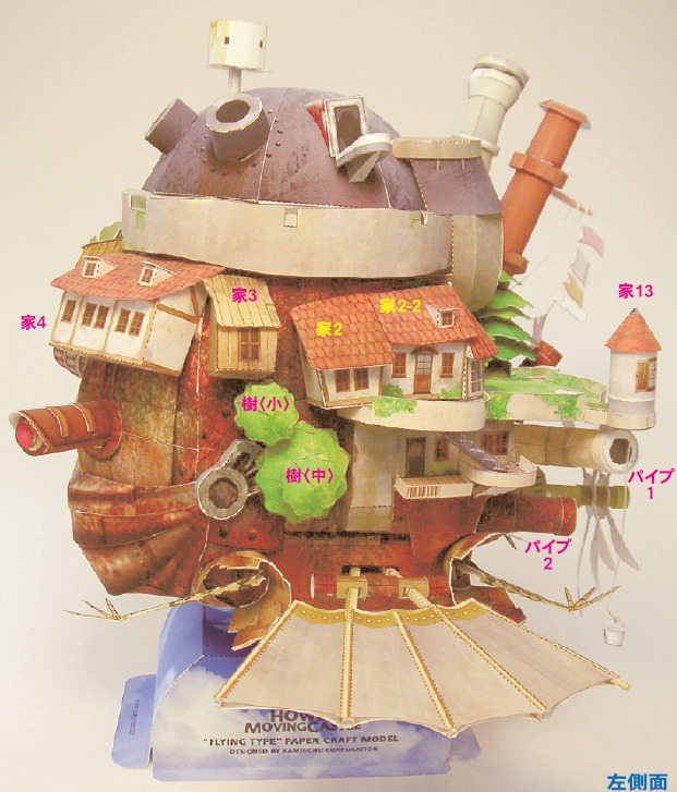 Howl's Moving Castle Papercraft "Easy Version" howls moving castle papercraft 1