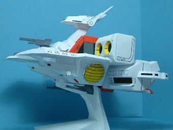 SD Argama Assault Carrier Papercraft sd argama assault carrier papercraft 1