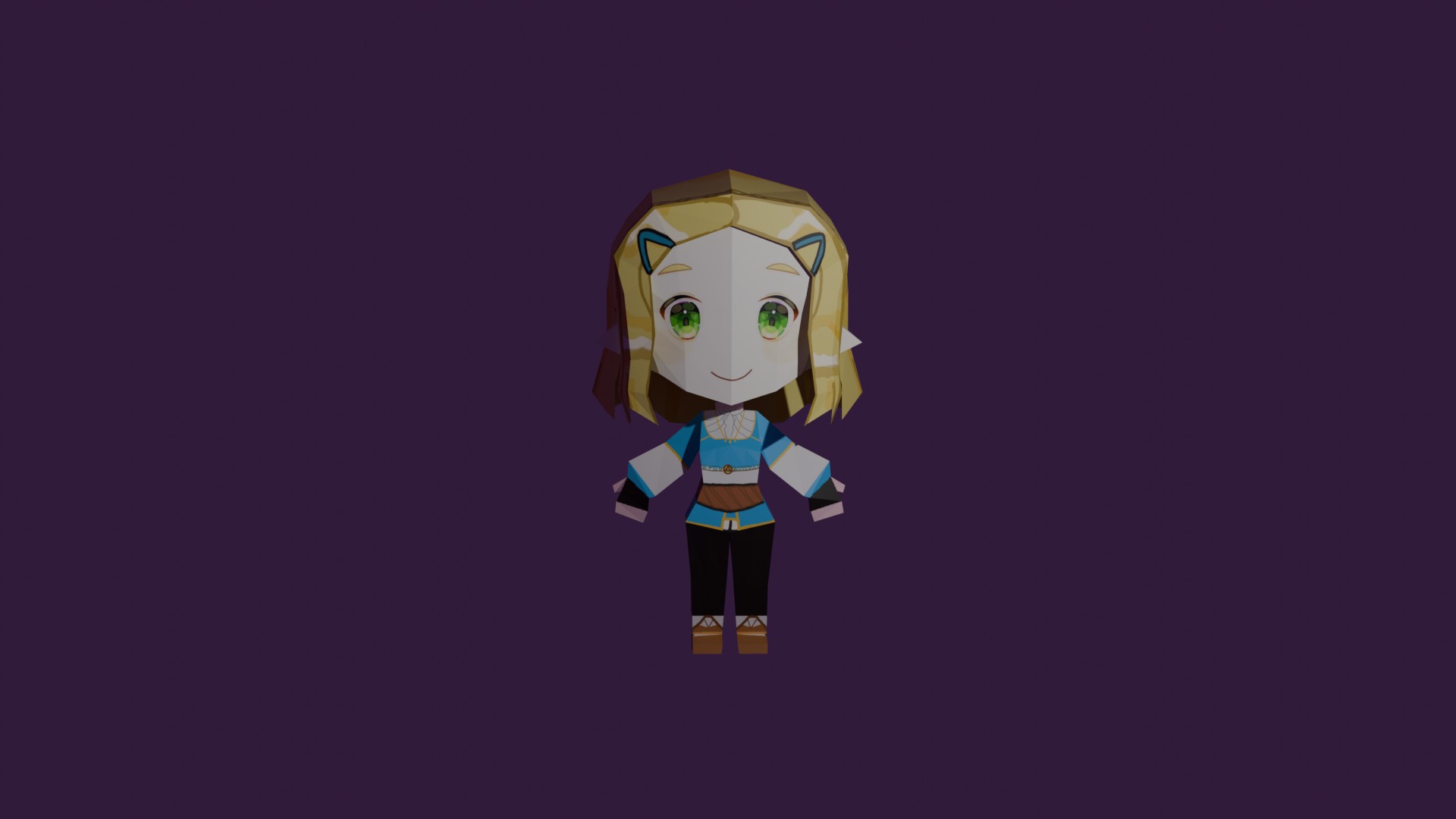 Zelda : Breath of The Wild Papercraft zeldafront