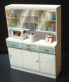 Dollhouse Cabinet Diorama Papercraft cabinet