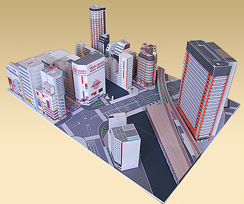 Akihabara Diorama Papercraft panorama kakudai