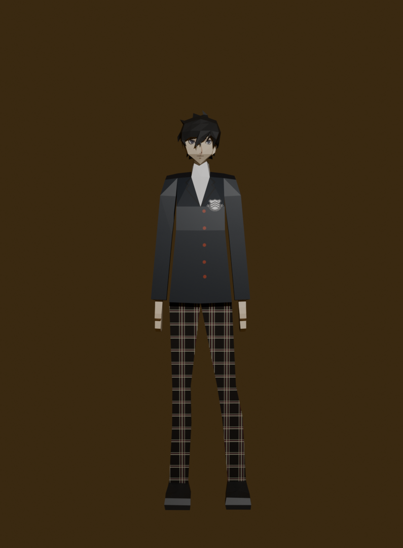 Joker Amamiya Ren Papercraft renfront e1722701681952