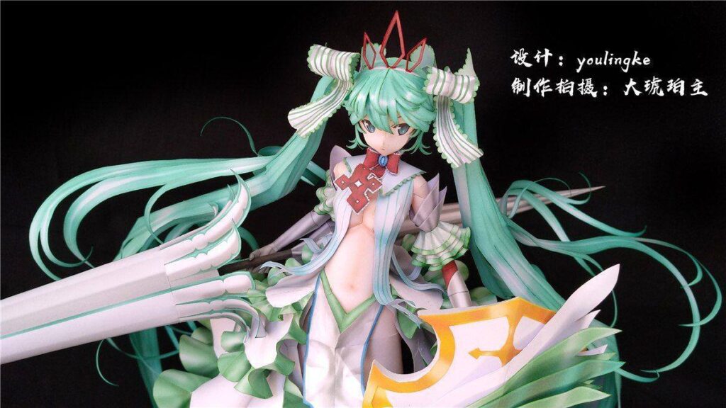 Hatsune Miku Knight Papercraft Hatsune Miku Knight papercraft