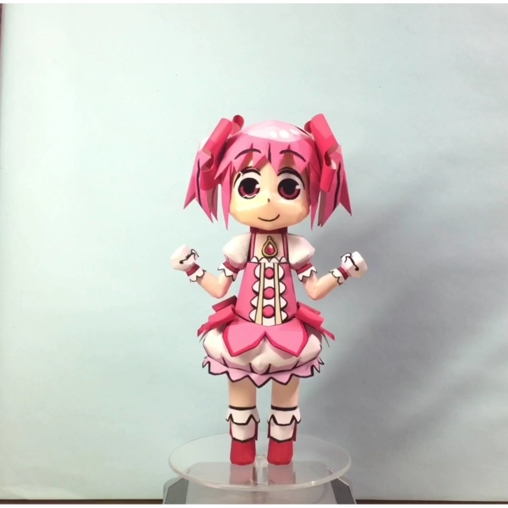 Madoka Senpai Magia Report Papercraft Madoka senpai gry01