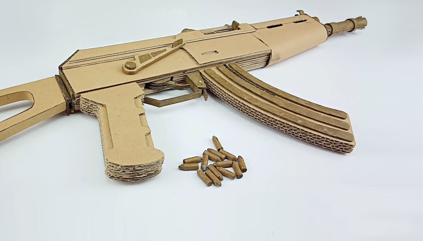 Semi Auto AKS-74U Paper Model AKS 74U By The Awah
