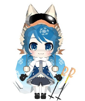 Chibi Snow Miku Papercraft chibi snow miku