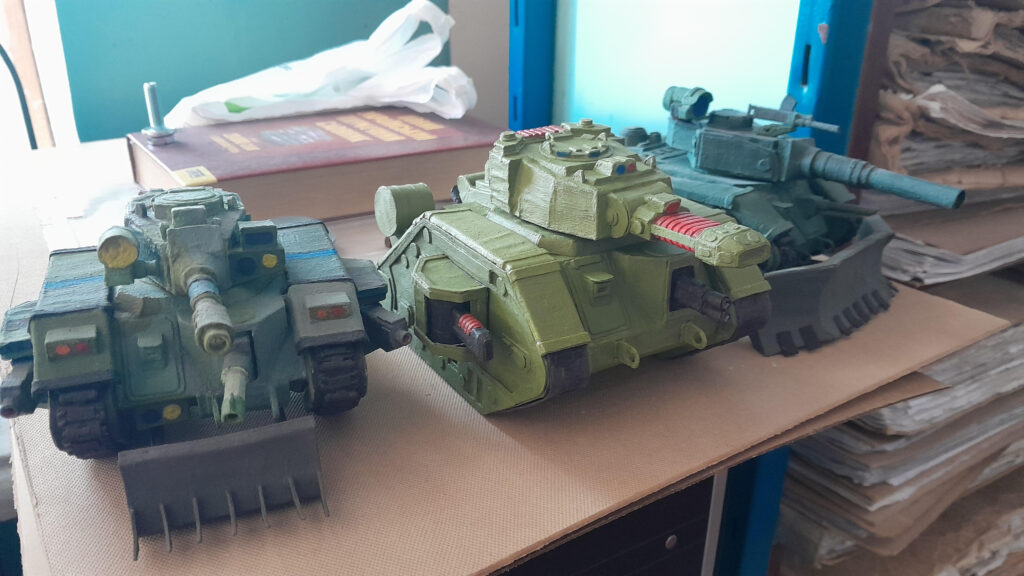 Papercraft Tank Showcase green tank