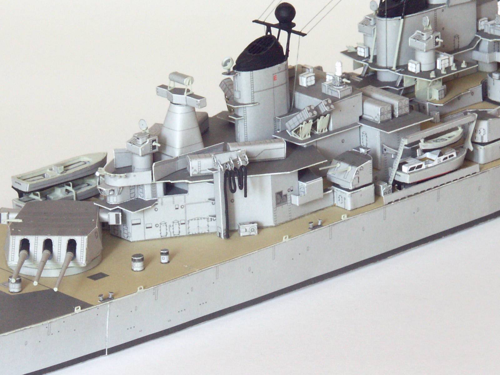 USS IOWA (BB-61) Battleship Papercraft uss iowa