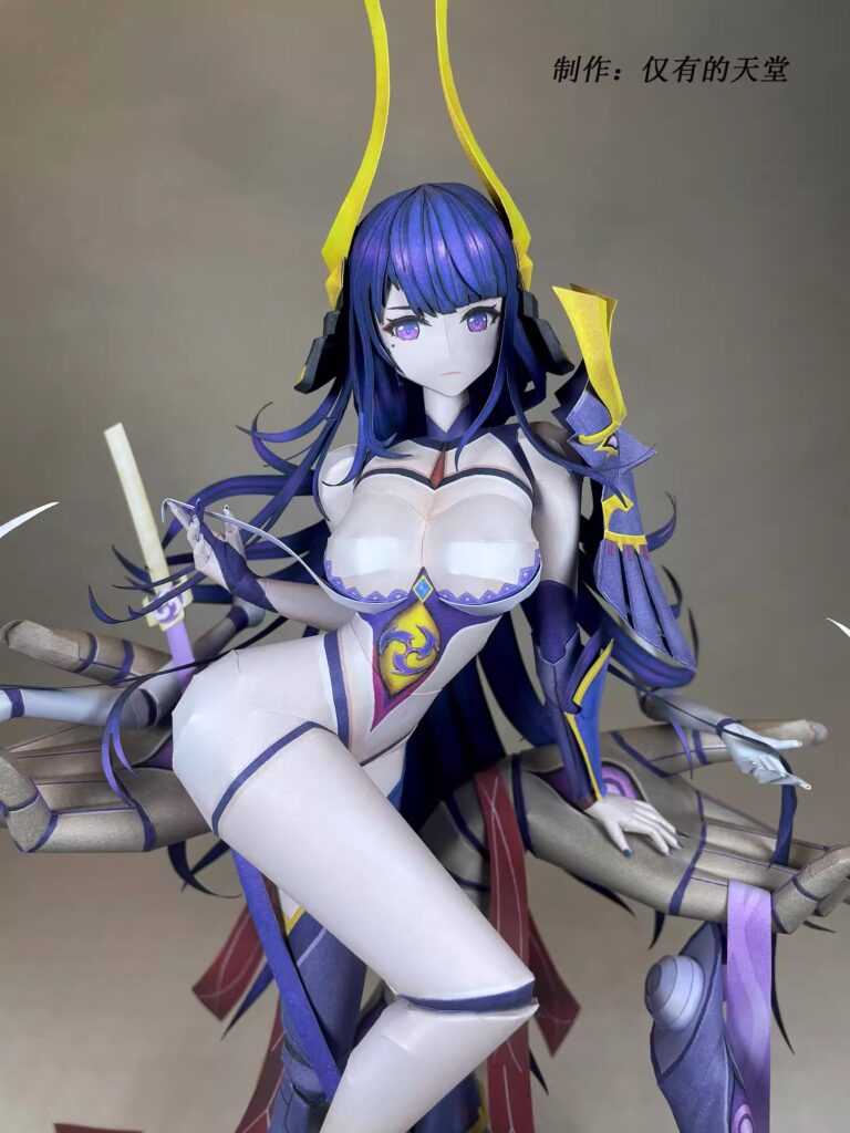Genshin Impact Raiden Baleful Shadowlord Papercraft 3