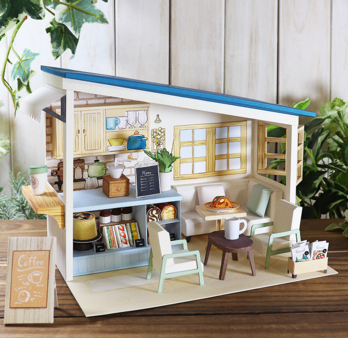 Cafe Diorama Papercraft