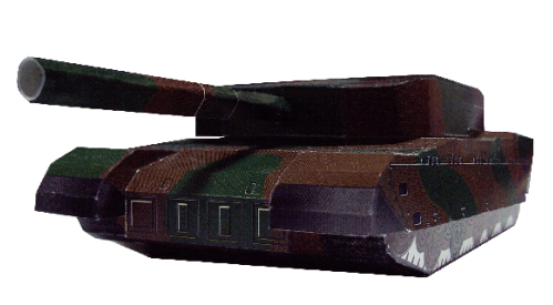 Type 90 JDSF Battle Tank Papercraft (EASY)