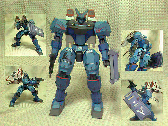 Gundam Poseable Extel Mecha Papercraft