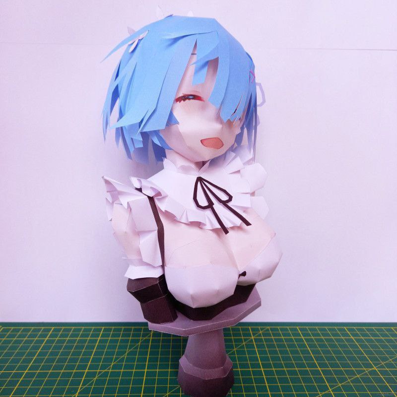 rem bust papercraft