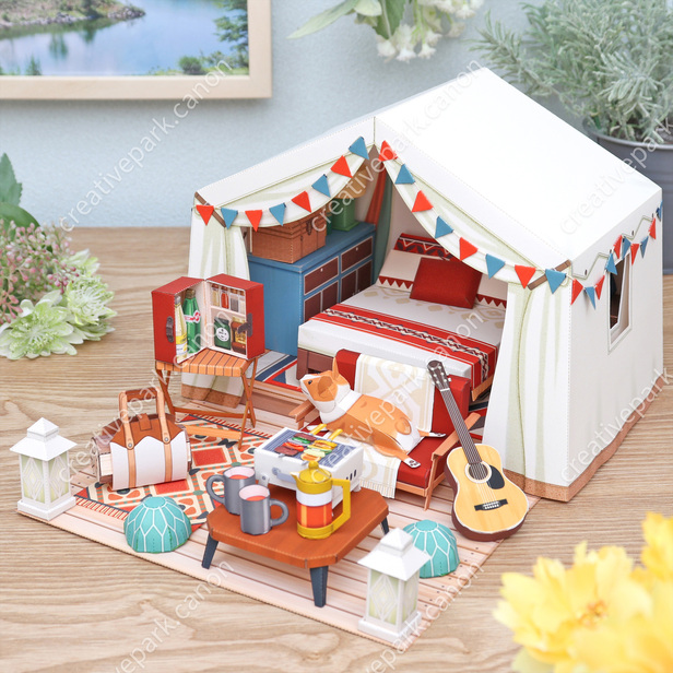 Glamping Set Diorama