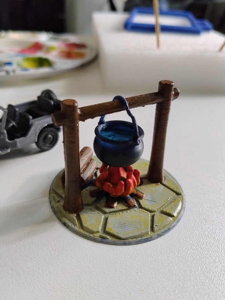 3D Printed DnD Campire Set