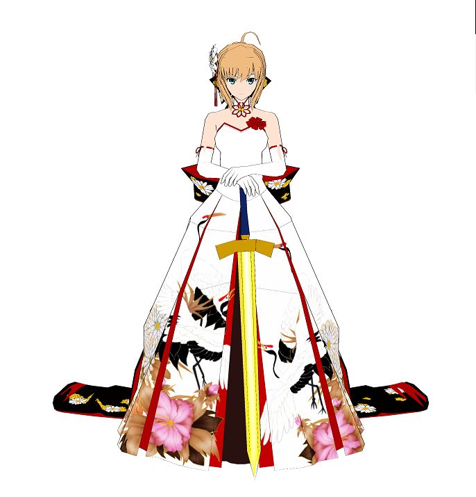 Fate Zero Saber v2 Papercraft qq4b621