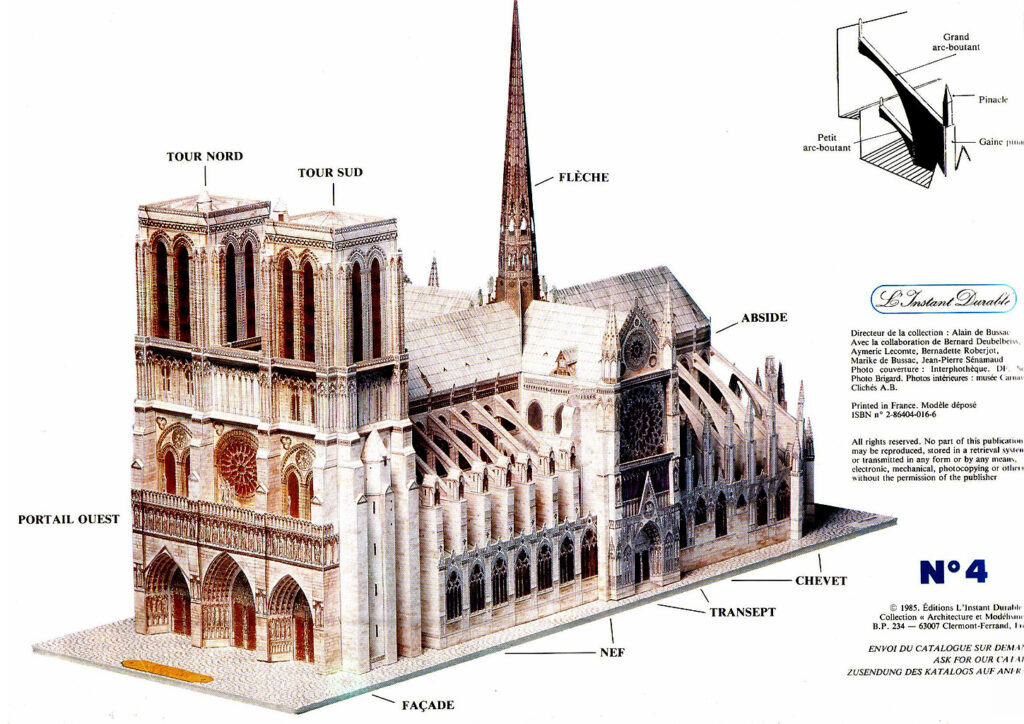 Notre Dame Papercraft 02
