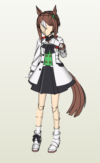 Fine Motion Umamusume Papercraft