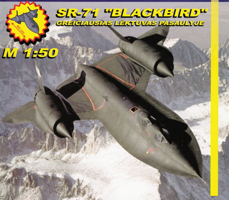 SR-71 Blackbird Spy Plane Papercraft