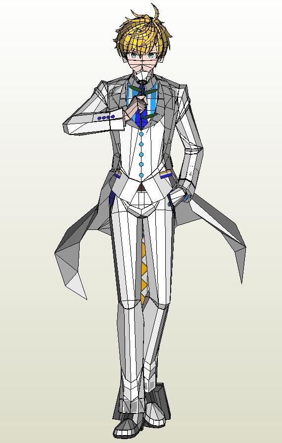 FGO Arthur Pendragon Papercraft