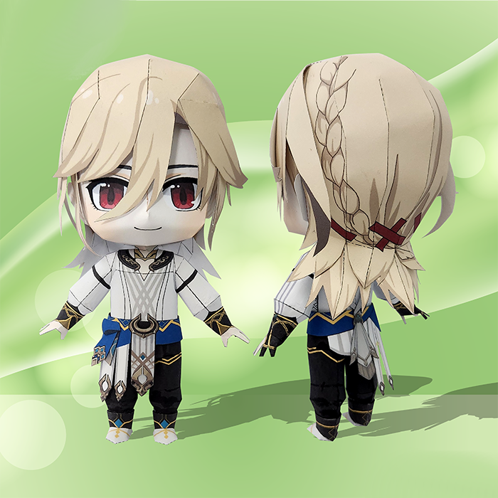 Genshin Impact Chibi Kaveh Papercraft