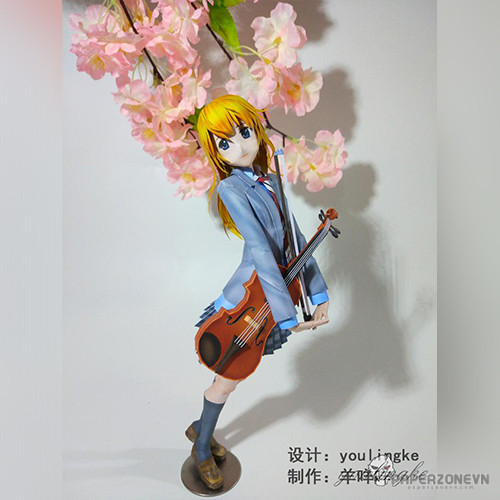 Your Lie In April : Kaori Miyazono Papercraft