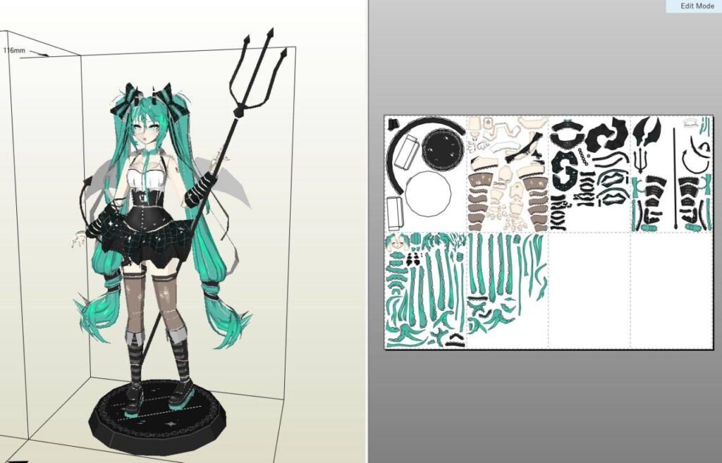Hatsune Miku Rascal Papercraft rascal miku